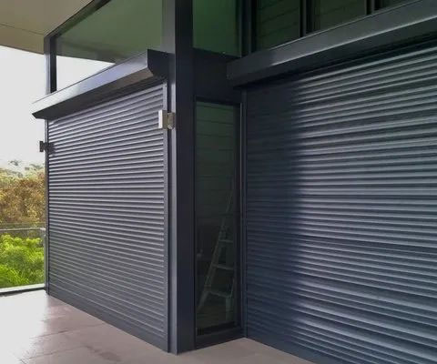 Solid steel guard shutter